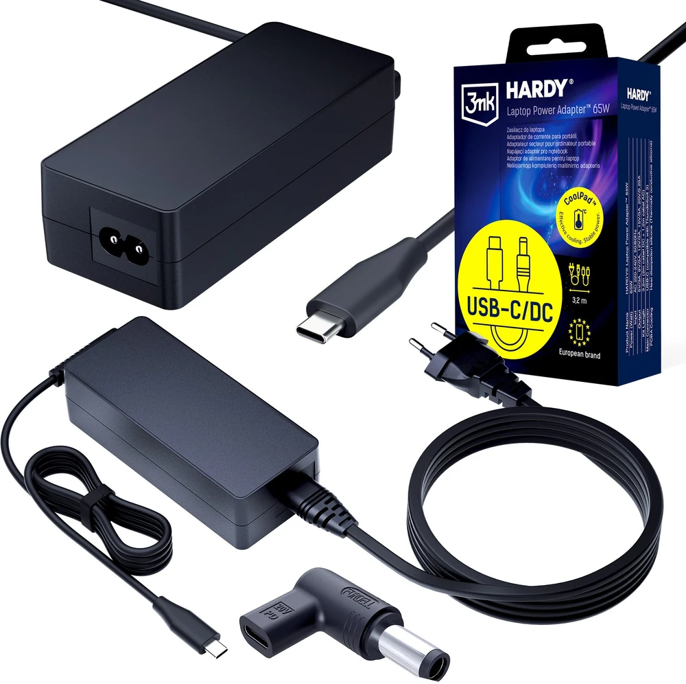 3mk HARDY 65W do Dell 20V USB-C/DC 7.4 x 5.0