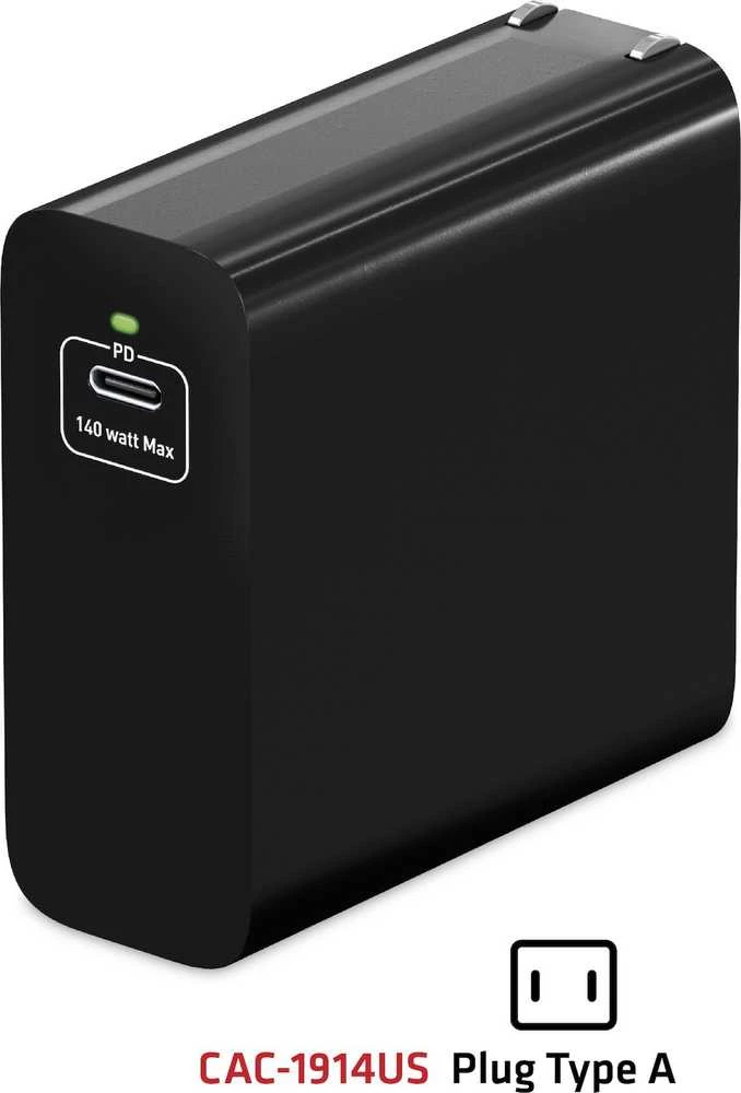 Club 3D Club3D kelioninis įkroviklis USB-C 140W GaN technologija, 1xUSB-C, PD 3.1 palaikymas