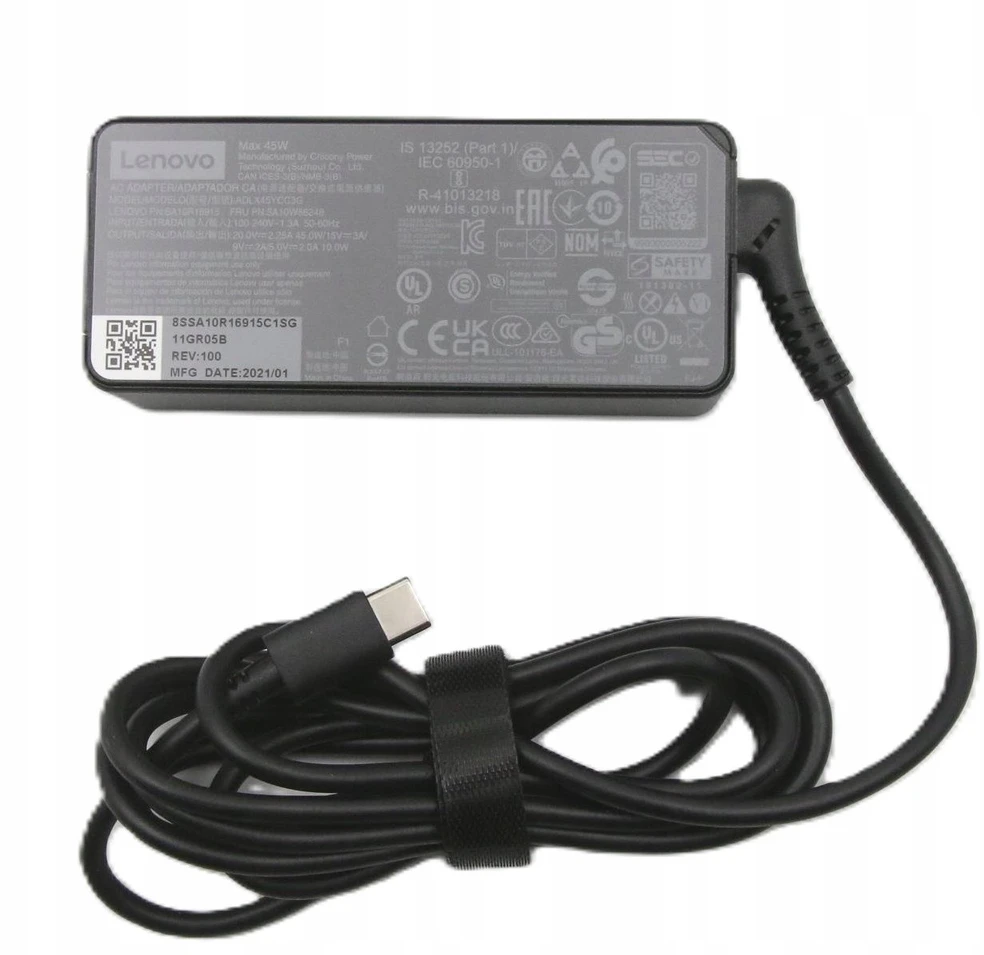 Lenovo 45W adapteris su USB-C laidu