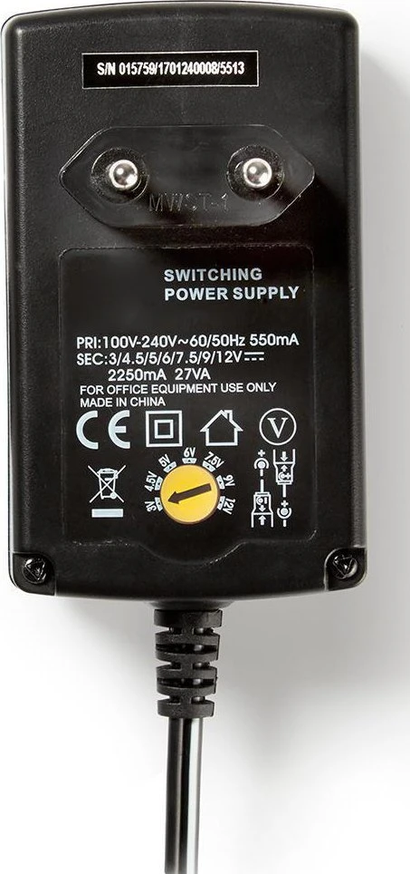 Nešiojamojo kompiuterio maitinimo adapteris Nedis 27 W, 2.25 A, (ACPA007)