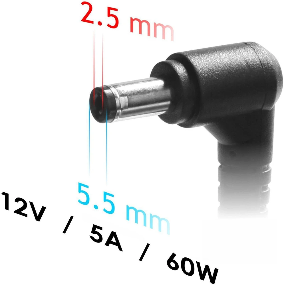 Maitinimo šaltinis do notebooka Akyga AK-ND-85 12V / 7.5A 90W 5.5 x 2.5 mm 1.2m