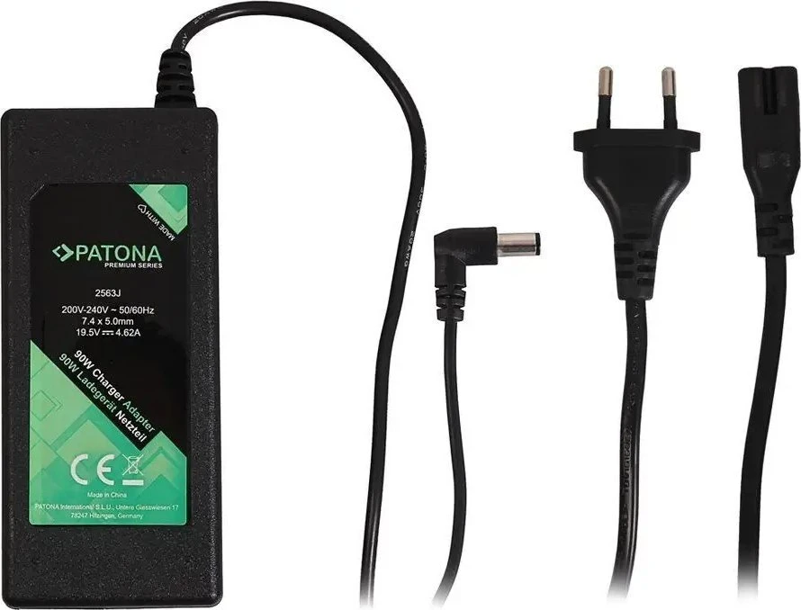 Nešiojamojo kompiuterio maitinimo adapteris Patona 90 W, 5 mm, 4.62 A, 19.5 V (PT2563)