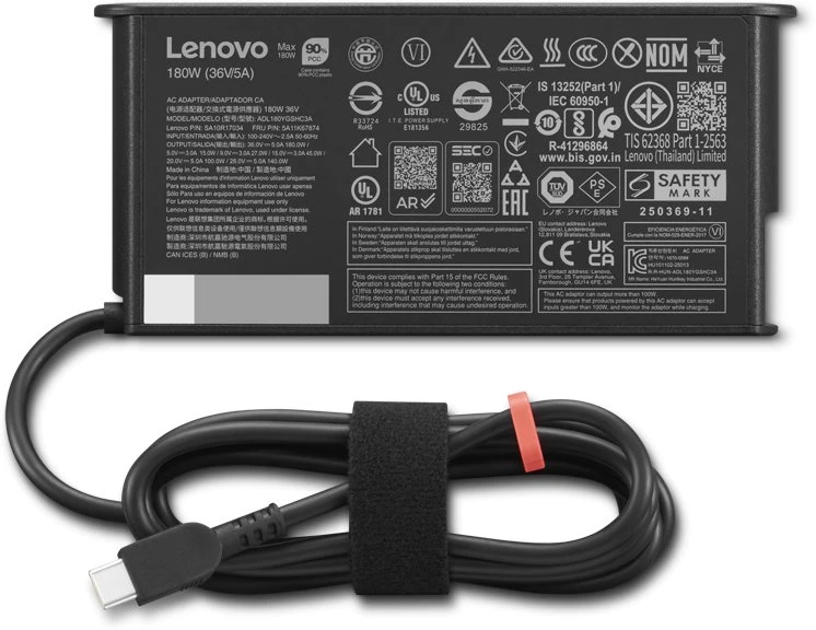 LENOVO TP MWS 180W USB-C GAN SLIM kintamosios srovės adapteris