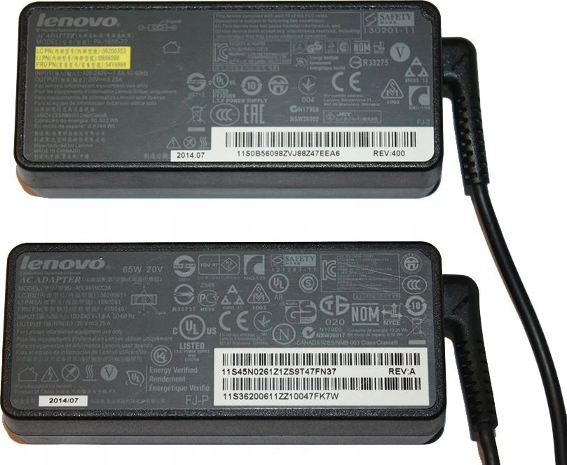 Nešiojamojo kompiuterio maitinimo adapteris Lenovo 65 W, 20 V (AC Adapteris 65W)