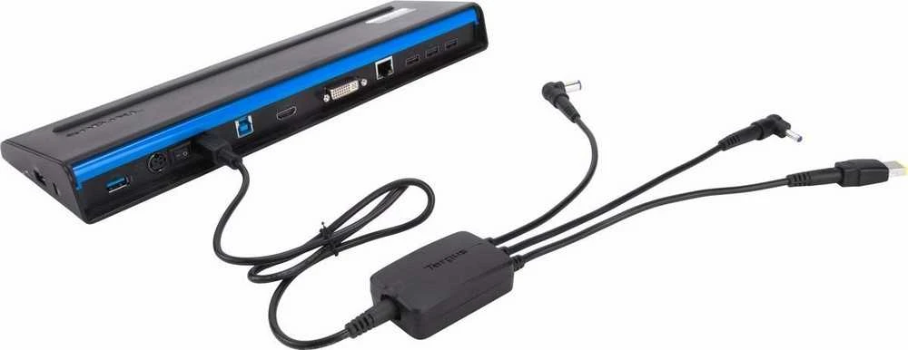 TARGUS 3-WAY DC CHARGING HYDRA CABLE 3 PIN Juodas
