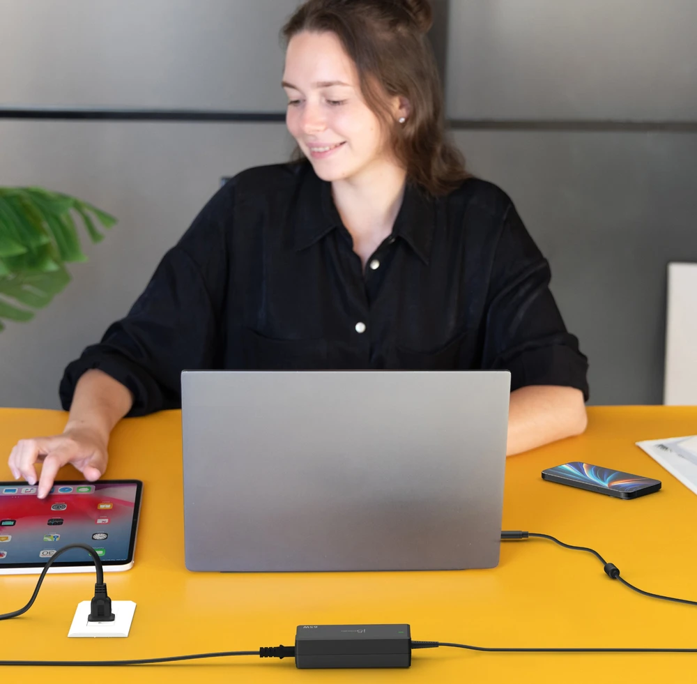 Nešiojamojo kompiuterio maitinimo adapteris j5create j5create 65W PD Adapteris zasilania USB-C®