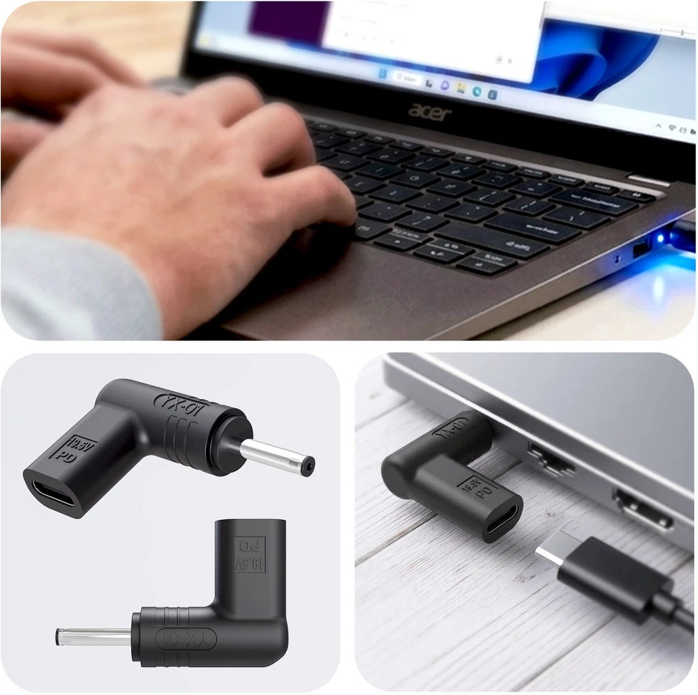 Canyon 3mk HARDY 65W do Acer/Asus/Samsung Liteon 20V USB-C/DC 3.0x1.0mm