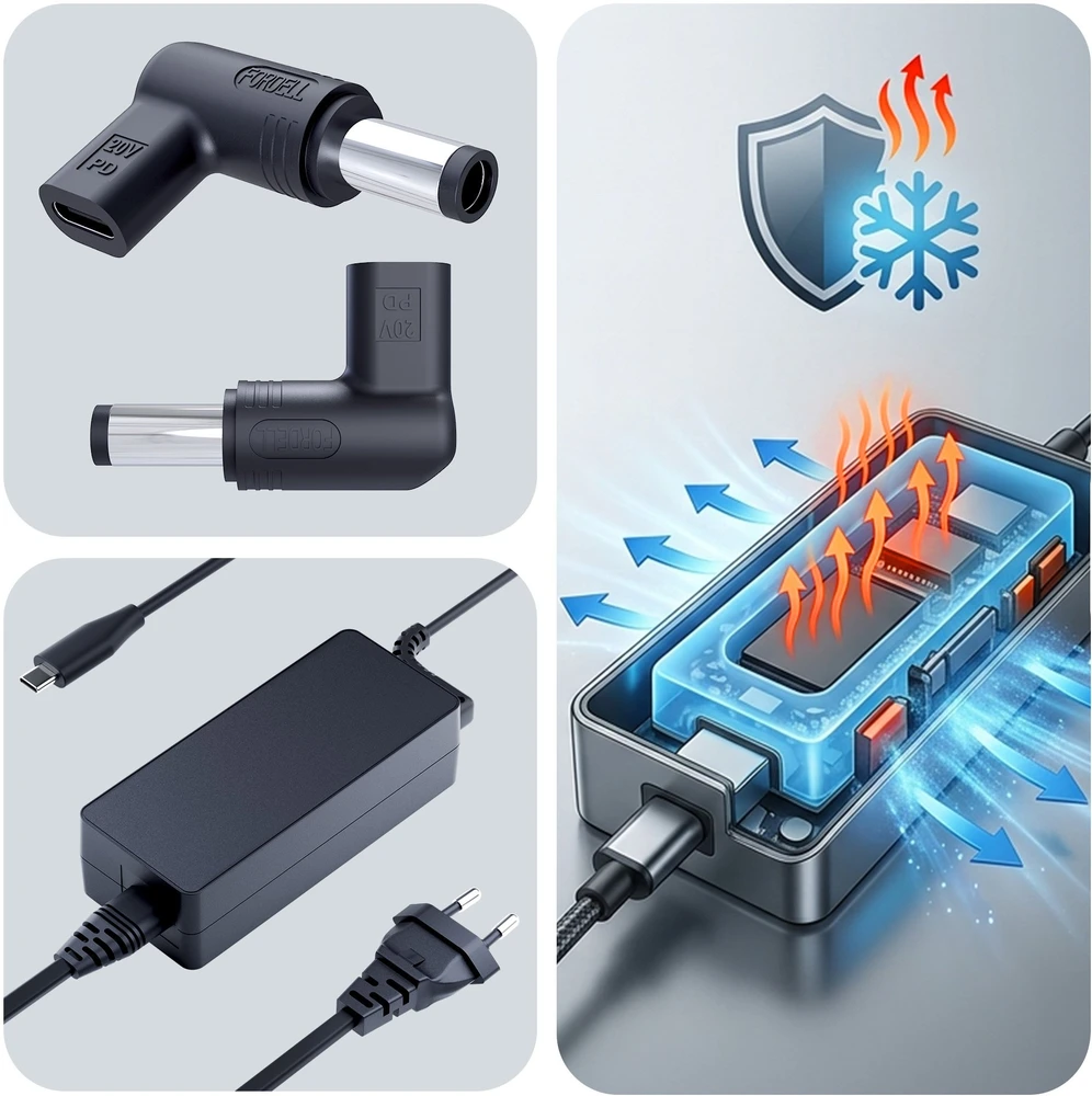 3mk HARDY 65W do Dell 20V USB-C/DC 7.4 x 5.0