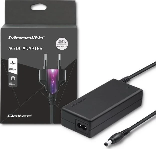 Qoltec 36W adapteris su pakuote