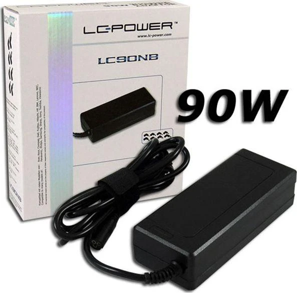 LCP LC-Power LC-NB-PRO-90 maitinimo adapteris / inverteris Vidaus 90 W Juoda