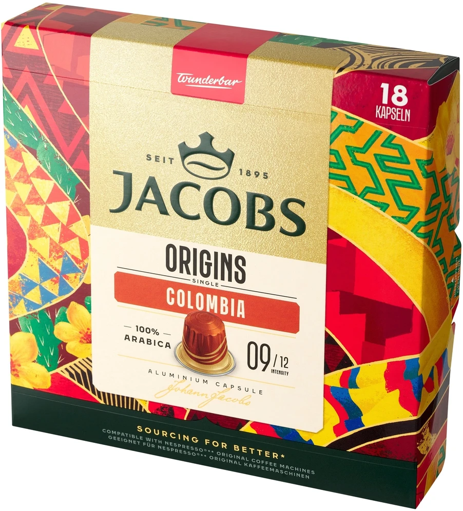 Jacobs Kapsułki Origins Colombia do Nespresso 18 vnt.