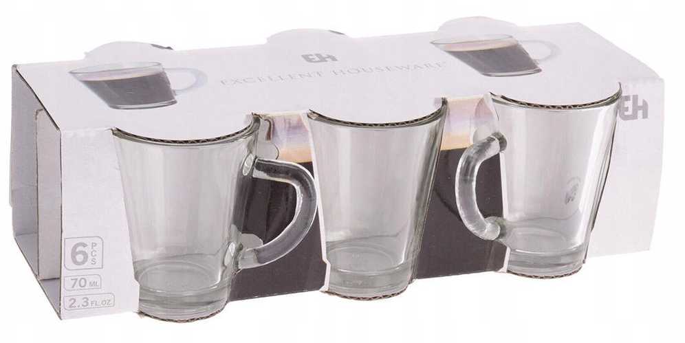 Nespresso Espresso kavos stiklinės 70 ml 6 vnt.