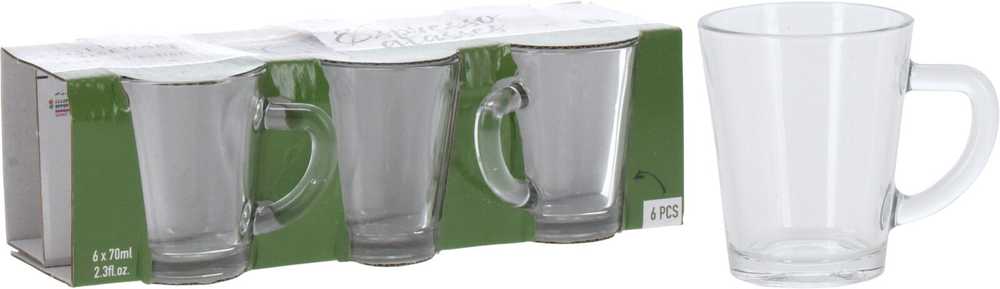 Nespresso Espresso kavos stiklinės 70 ml 6 vnt.