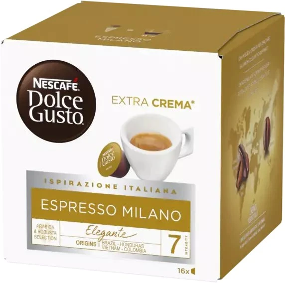 Nestl Nescafe Dolce Gusto Espresso Milano kava, 16 kapsulių dėžutėje