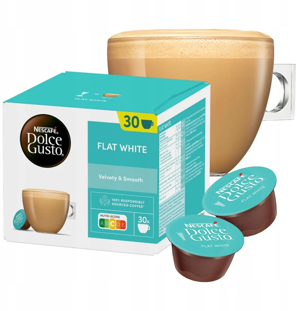 Nezatříděno Nescafe Dolce Gusto Kapsulės Flat Baltas 30 vnt.