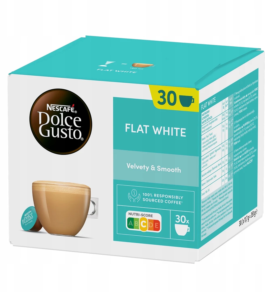 Nezatříděno Nescafe Dolce Gusto Kapsulės Flat Baltas 30 vnt.
