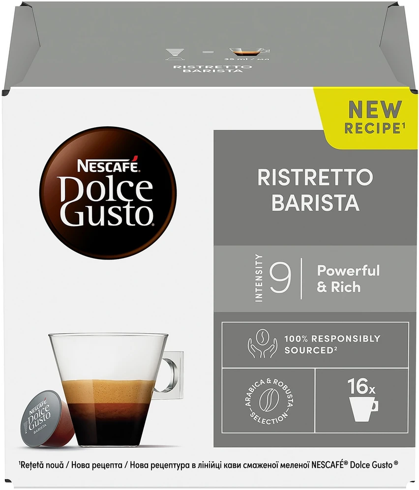 Nezatříděno Nescafe Dolce Gusto Ristretto Barista kava, 16 kapsulių dėžutėje