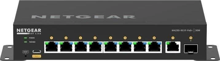 Šakotuvas Switch NETGEAR M4250-9G1F-PoE+ (GSM4210PD-100EUS)