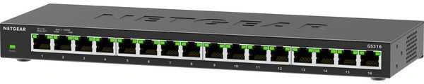 Šakotuvas Komutatorius - Tinklo Komutatorius Netgear GS316 16-Port Gigabit Ethernet 4.1MB Buferis