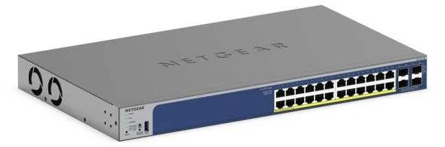 Šakotuvas NETGEAR 24P GE išmanusis komutatorius su 10G SFP+ GS728TXV3
