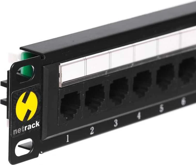 NETRACK 104-14 patch panel 10colių 12-jungtys kat. 5e UTP
