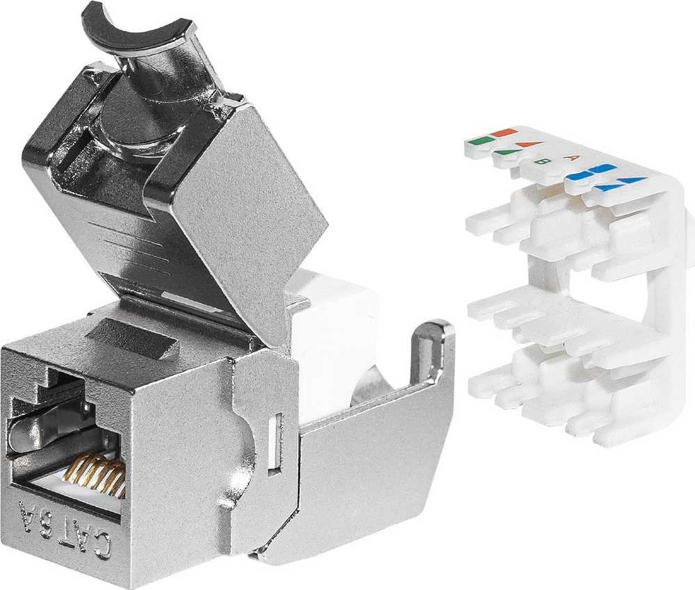 NETRACK 105-36 Netrack Keystone modulis Jack RJ45 kat. 6A FTP, be įrankių