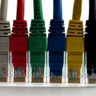 NETRACK BZPAT16B Netrack patch kabelis RJ45, be kliūčių, Cat 6 UTP, 1m mėlynas