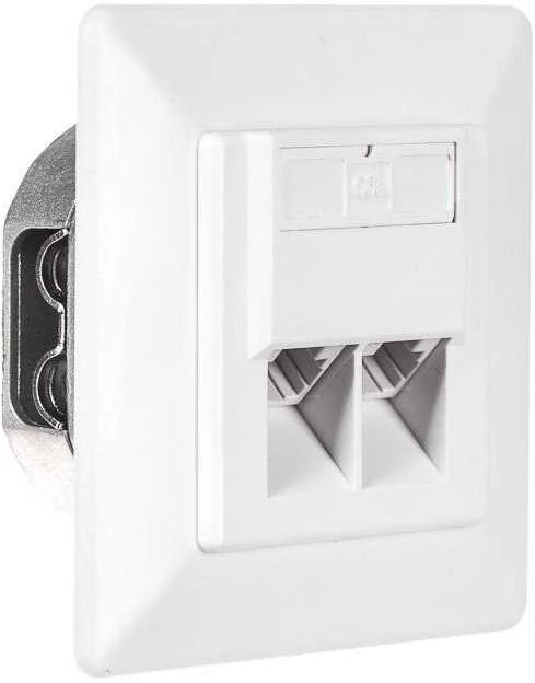 NETRACK 106-24 „Netrack“ pilnas įleidžiamas išleidimo anga 2xRJ45 8p8c UTP Cat6