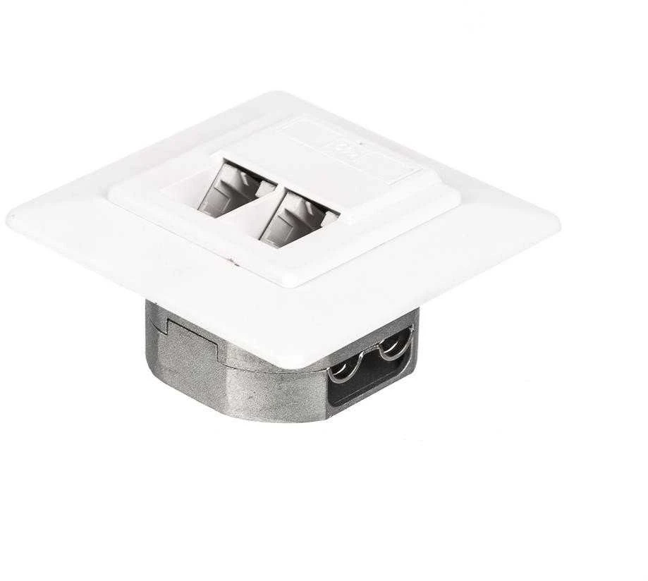 NETRACK 106-24 „Netrack“ pilnas įleidžiamas išleidimo anga 2xRJ45 8p8c UTP Cat6