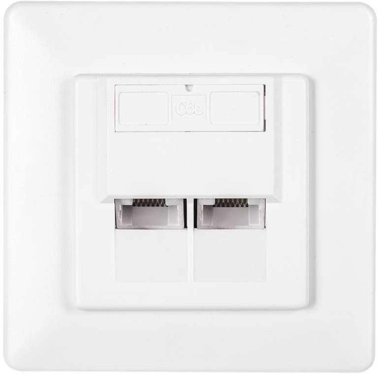 NETRACK 106-24 „Netrack“ pilnas įleidžiamas išleidimo anga 2xRJ45 8p8c UTP Cat6