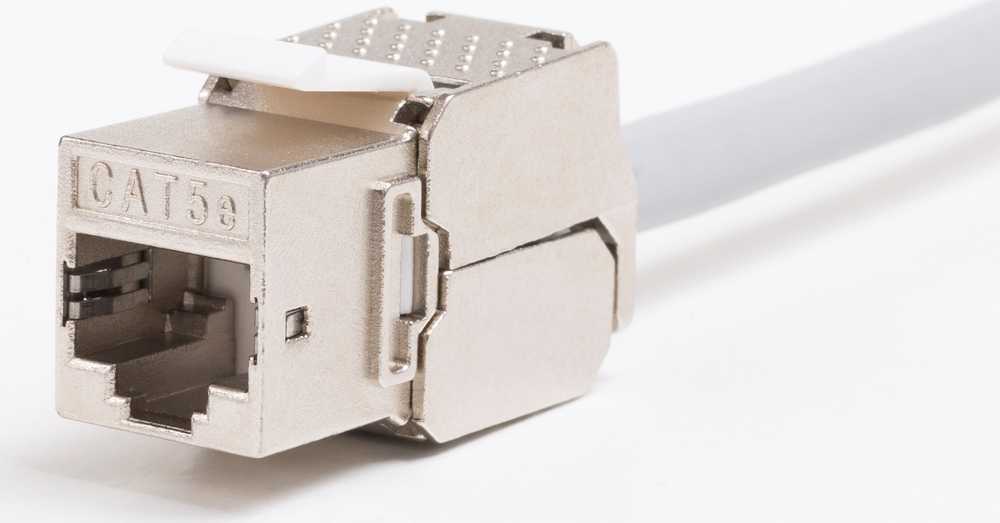NETRACK 105-31 Netrack Keystone Jack RJ45 kat. 5e FTP modulis, be įrankių