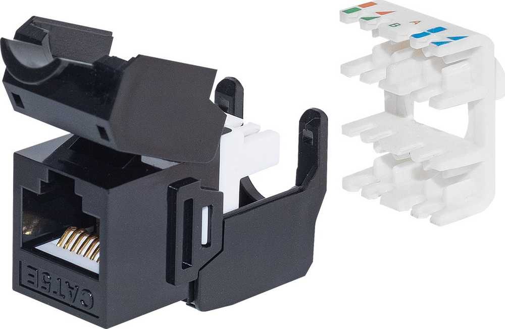 NETRACK 105-33 Netrack Keystone modulis Jack RJ45 kat. 5e UTP, be įrankių