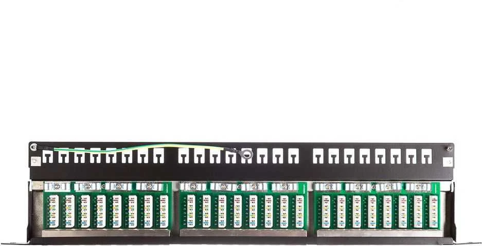 NETRACK 104-12 patch panel 19inch 24-jungtys kat. 5e FTP 0 5U su lentyna