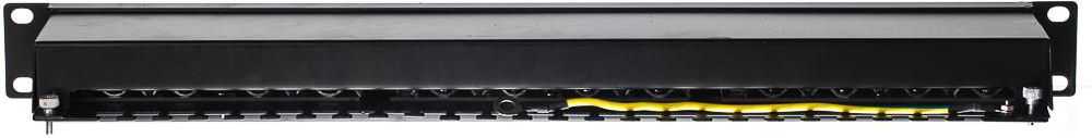 NETRACK 104-07 patch panel 19inch 24-jungtys kat. 6 FTP su lentyna