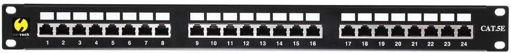 NETRACK PATCH PANEL 19'' 24 PORTŲ KAT. 5E FTP, WIT