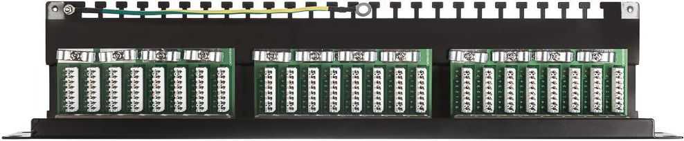 NETRACK 104-07 patch panel 19inch 24-jungtys kat. 6 FTP su lentyna