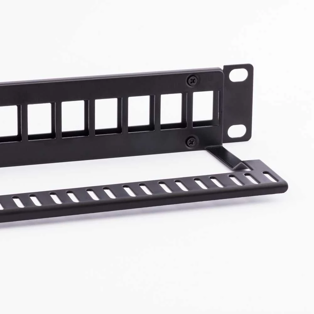 NETRACK 104-20 patch panel Keystone 19 colių 24 jungtys UTP su lentyna