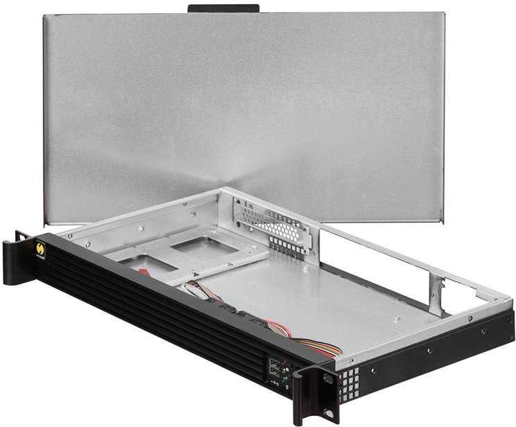 NETRACK NP5106 Netrack serverio dėklas mini-ITX, 482*44,5*250mm, 1U, stelažas 19