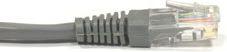 NETRACK BZPAT55UE Netrack patch kabelis RJ45, beknis, Cat 5e UTP, 5m pilkas