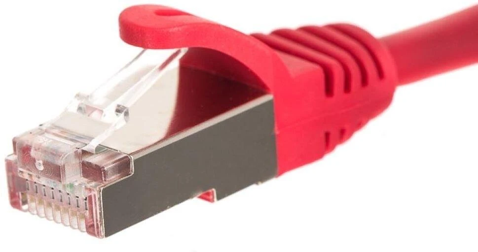 NetRack Patchcord RJ45 Cat. 5e, F/UTP, raudona, 0.5 m (BZPAT05FR)