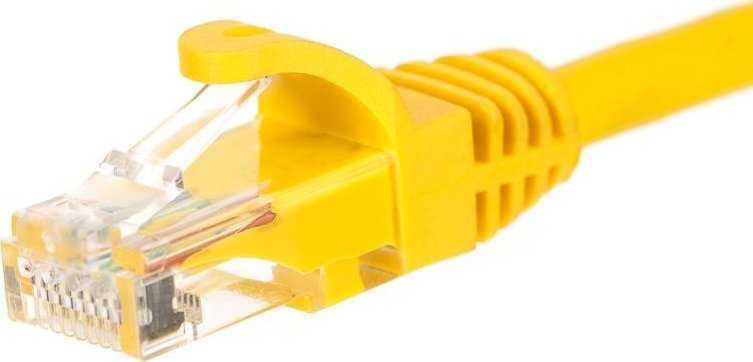 NETRACK BZPAT36Y pataisomasis kabelis RJ45 be kliūčių Cat 6 UTP 3m geltonas