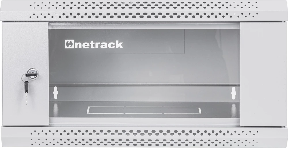 „NetRack“ spintelė, prie sienos montuojama serverio spintelė, RACK 19 4U, 400 mm, ECO-Line*, pilka