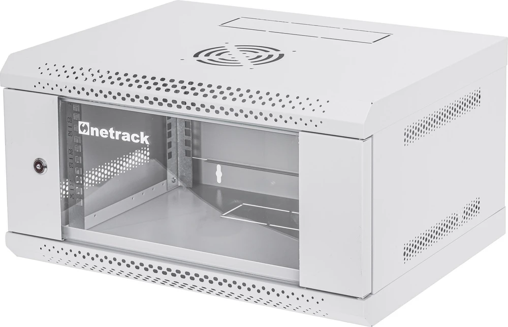 „NetRack“ spintelė, prie sienos montuojama serverio spintelė, RACK 19 4U, 400 mm, ECO-Line*, pilka