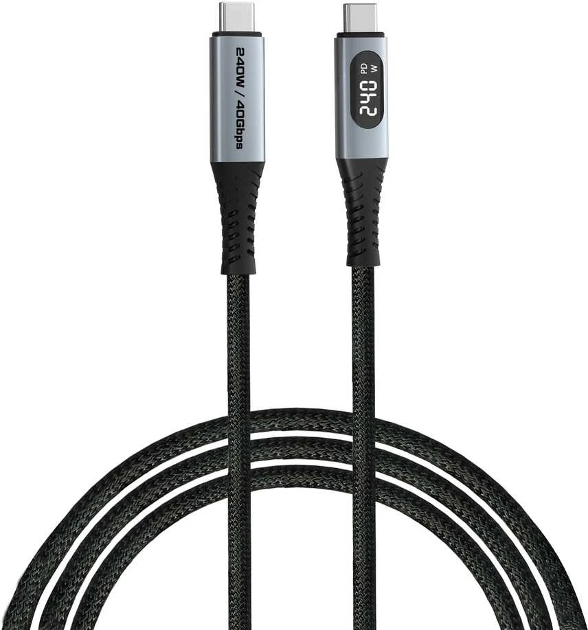 USB kabelis Neutralle USB-C - USB-C 1,2 m juodas (31849)