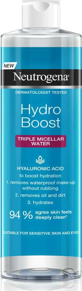 Neutrogena Hydro Boost Triple Micellar Vanduo Micellar Vanduo unisex, 400 ml