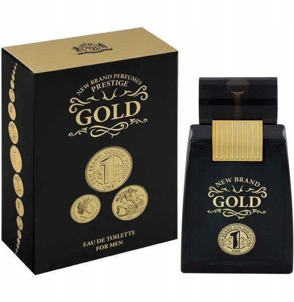 New Brand Naujas prekės ženklo kvepalai vyrums „Gold Ace“ tualetinis vanduo 100 ml