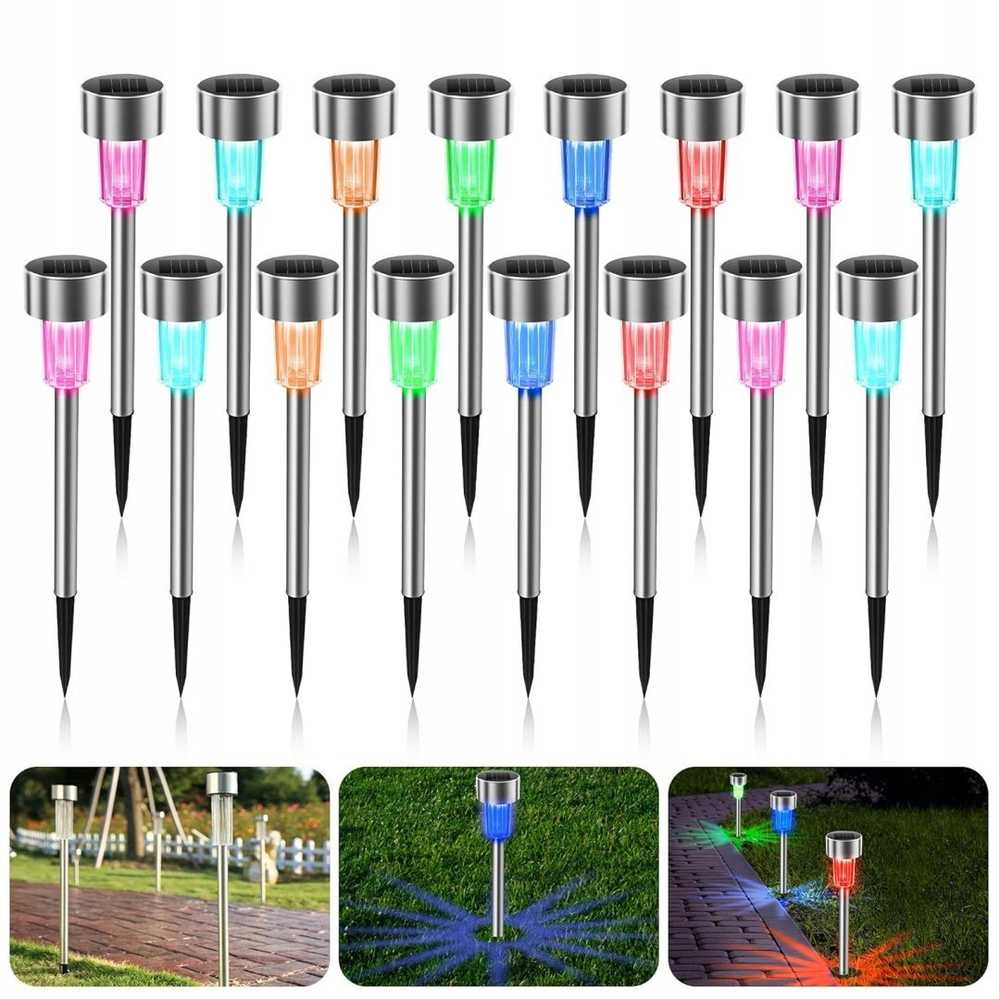New Garden Gretita Solar Lamp Garden Spike 4 units juodas