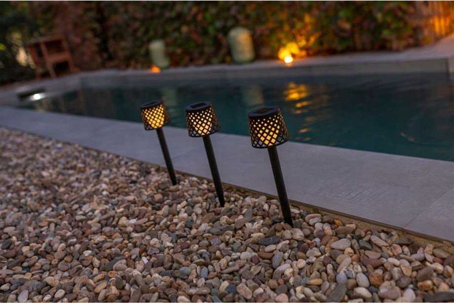New Garden Gretita Solar Lamp Garden Spike 4 units juodas