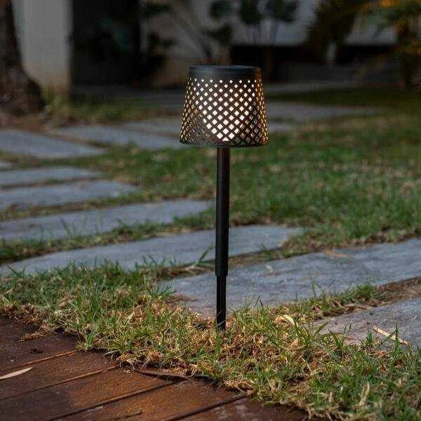 New Garden 0,5W LED įkraunamas šviestuvas GRETA SOLAR, juodas, 3000K, IP65