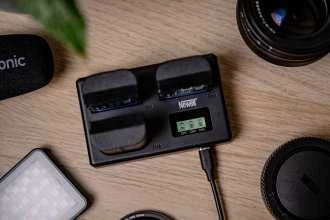 „Newell“ akumuliatorių įkroviklis TT-USB-C 3x „Canon LP-E6“